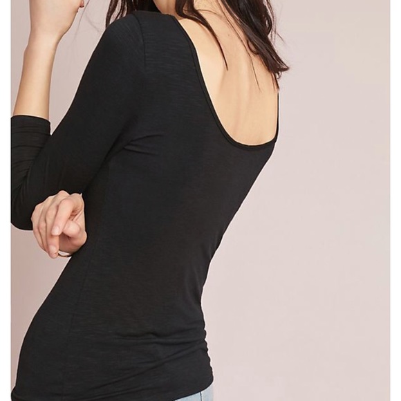 Anthropologie Ballerina Layering Top Blue NWT Md - Picture 3 of 7